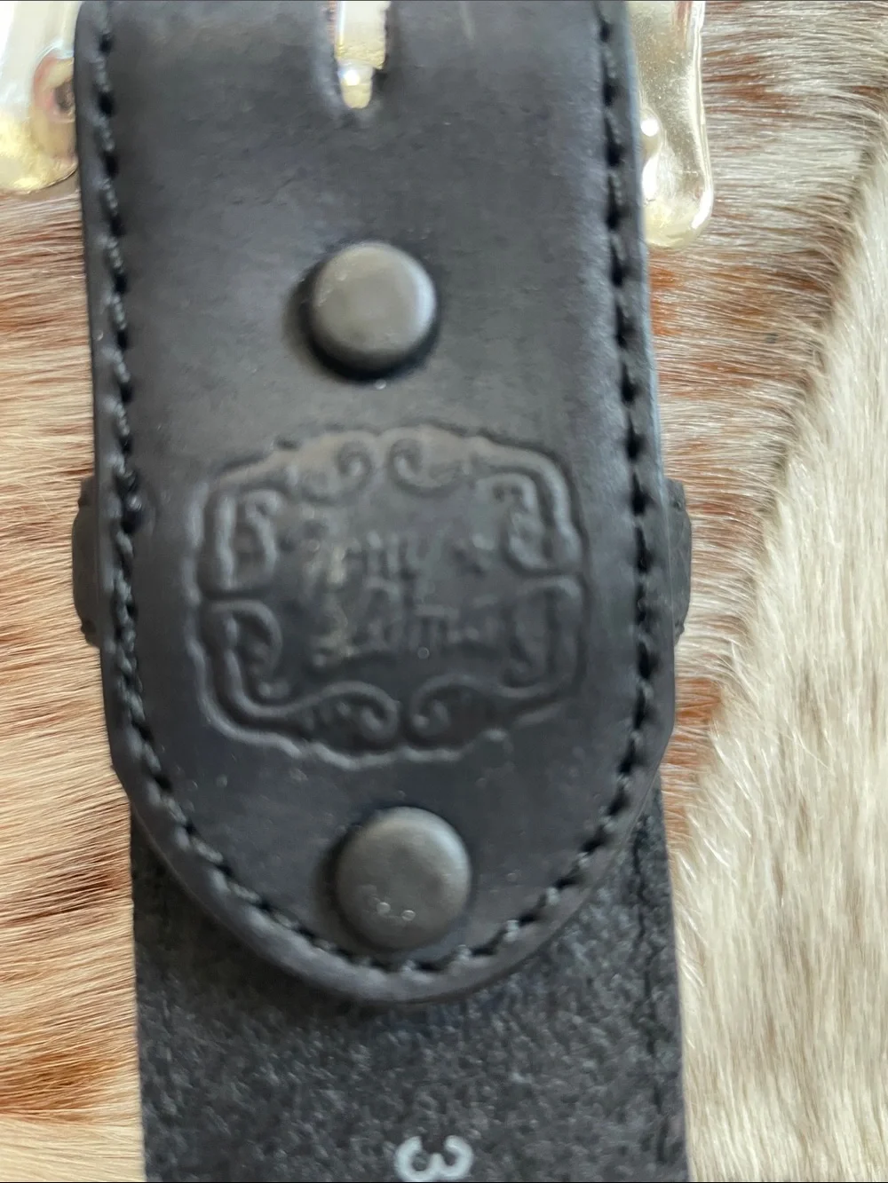Tony Lama “The Duke” Center Applique Western Belt. Style 7233L size 38